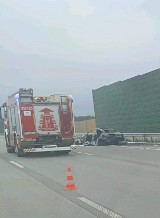 Wypadek na A1 w gminie Kruszyna. Trwa akcja ratunkowa. Autostrada zakorkowana 