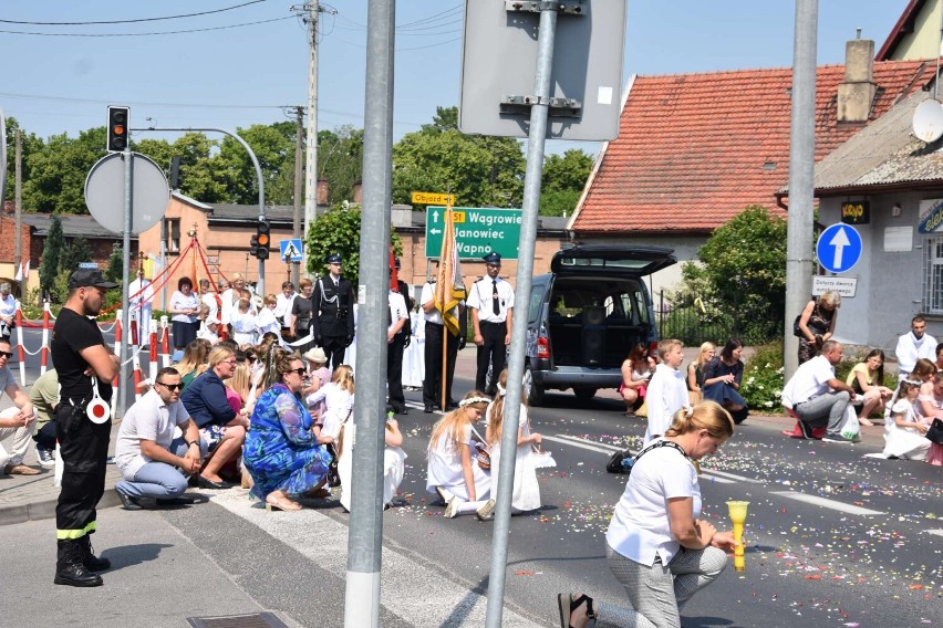 Procesja Bożego Ciała w Damasławku.