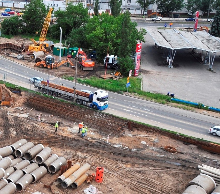 Plac Daszyńskiego - lipiec - widok z 10 piętra Zakładu...