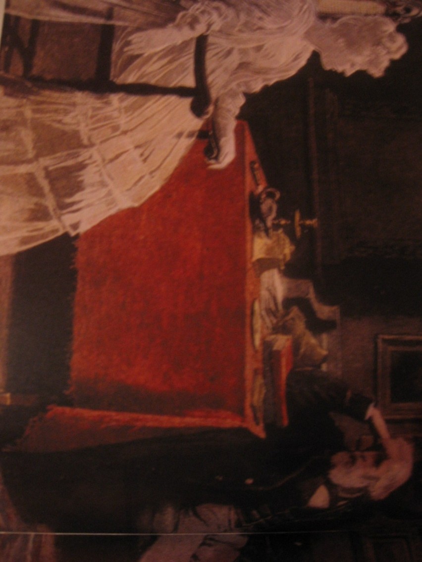 "Ukazanie się ducha", obraz Charlesa Greena, 1894r....