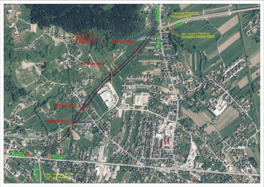 Obwodnica Chełmca w ciągu DK28 za ponad 57 milionów. Tyle będzie kosztował 1,5 km odcinek od ronda do obwodnicy północnej Nowego Sącza