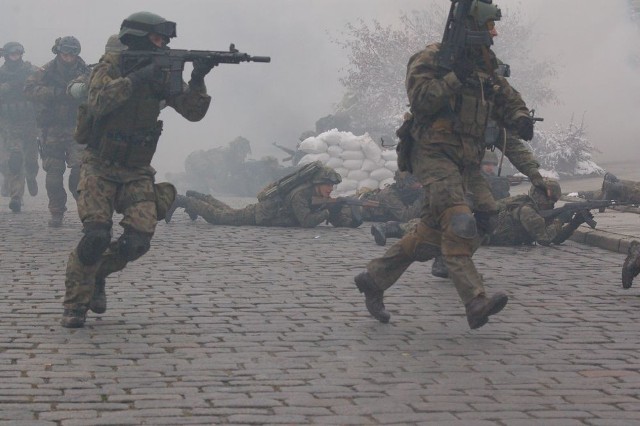 Rok temu podobne ćwiczenia militarne odbyły się w Wodzisławiu Śląskim.