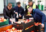 Rolnicy rozdawali jabłka na leszczyńskim deptaku, aby zwrócić uwagę na problemy wsi [ZDJĘCIA]