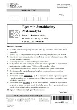 Egzamin ósmoklasisty 2020 MATEMATYKA. ODPOWIEDZI I ARKUSZE CKE. Test 8-klasisty z matematyki 16.06.2020. Klucz odpowiedzi, rozwiązania