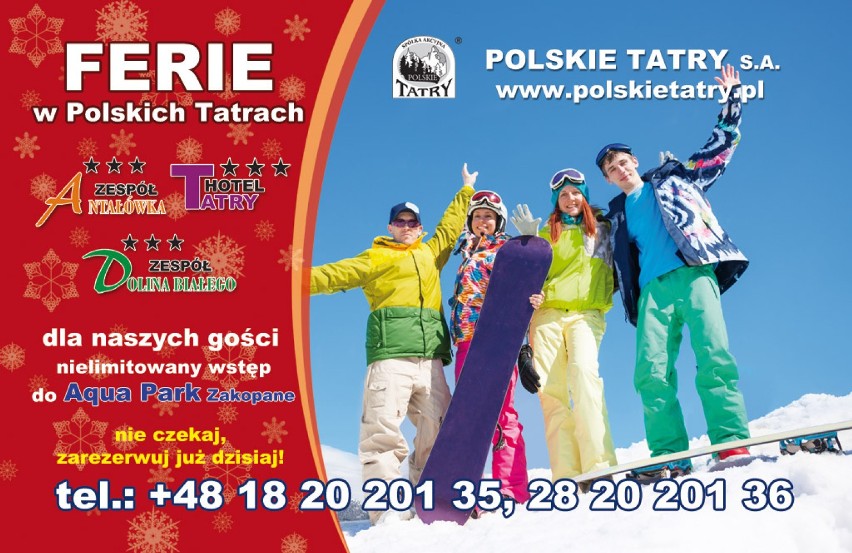Rodzinne Ferie zimowe w Polskich Tatrach w Zakopanem