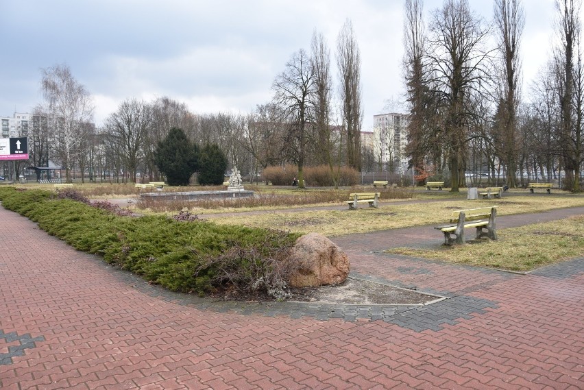 Remont Parku im. Fusińskiego w Sosnowcu.