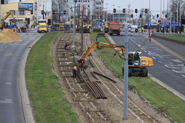 Budowa trasy W-Z w Łodzi