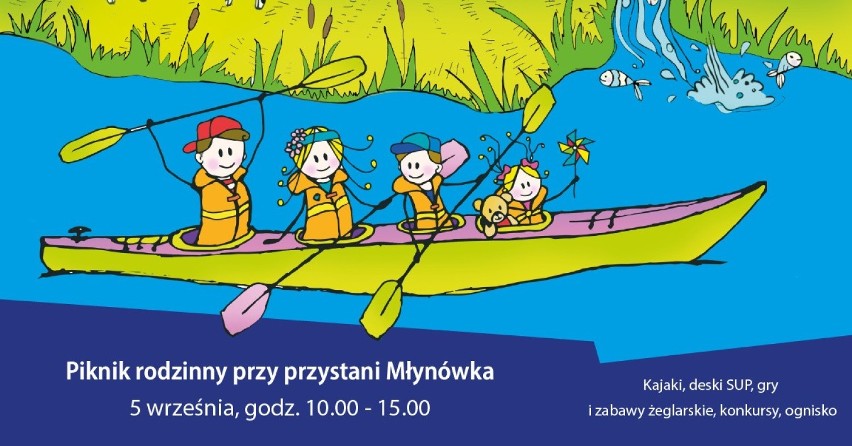 Wyspa Sobieszewska. 5 września rodzinny piknik przy nowej przystani kajakowej „Młynówka” 