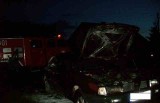 Pożar samochodu w miejscowości Młodojewo