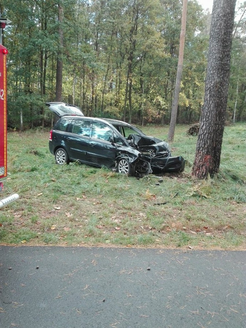 Zdjęcia przedstawiają wypadek w Foluszu (gm. Gąsawa).