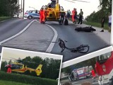 Wypadek motocyklisty na al. Armii Krajowej - 22-latek wjechał w 16-latkę ZDJĘCIA