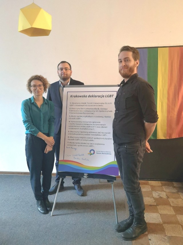 Podpisanie deklaracji LGTB+ dla Krakowa