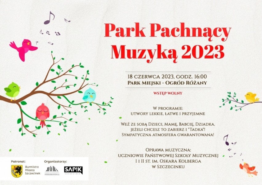 Park pachnący muzyką, czyli szczecinecka szkoła muzyczna zaprasza 