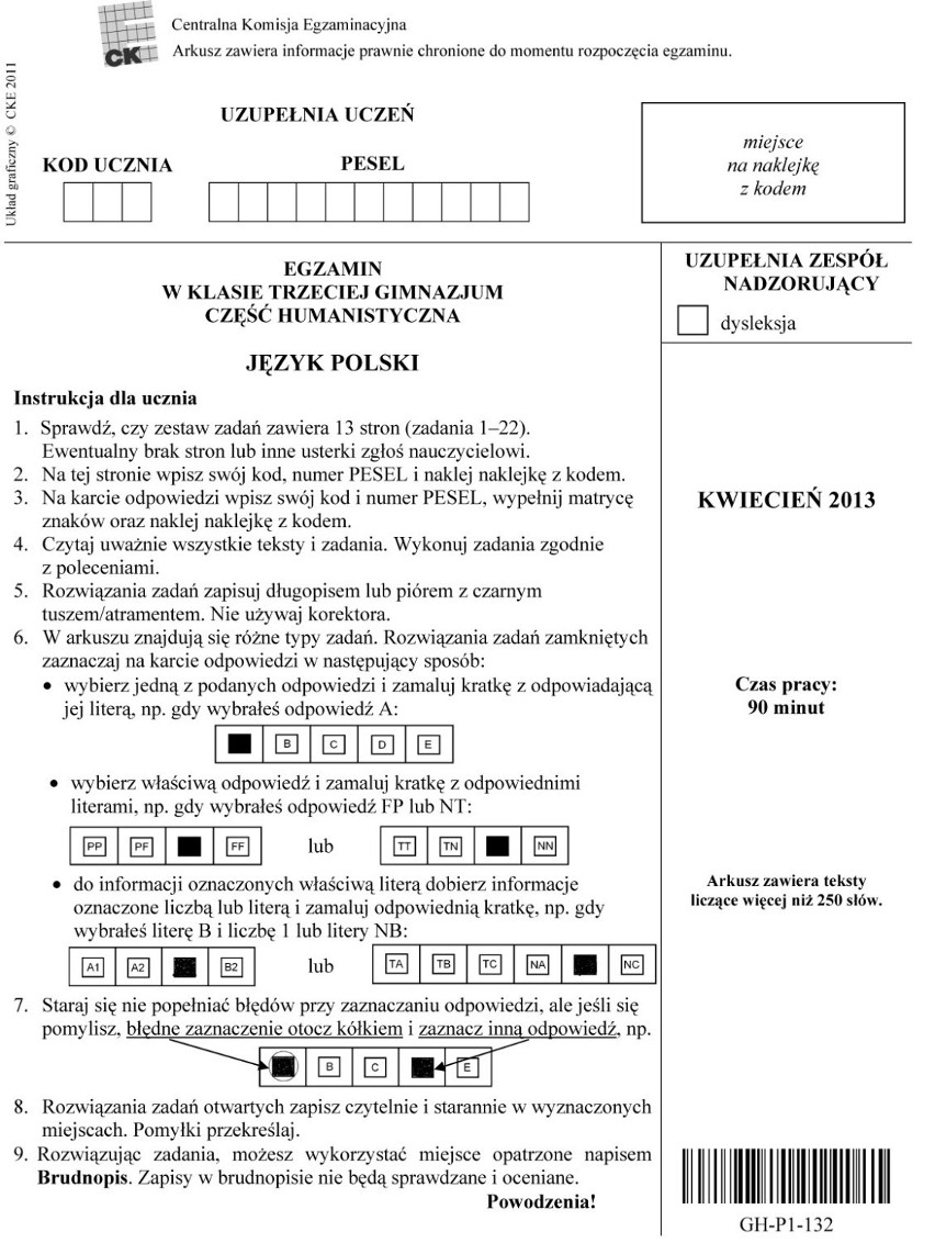 Sprawdź swoją wiedzę. Prezentujemy Arkusze z egzaminu...