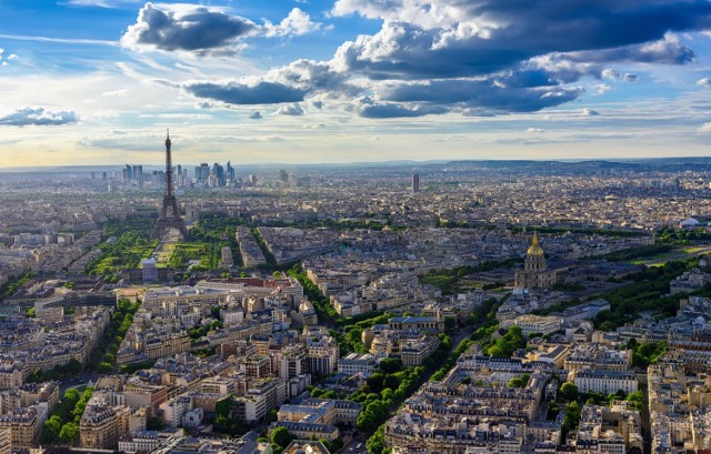 Panorama Paryża z Wieżą Eiffla