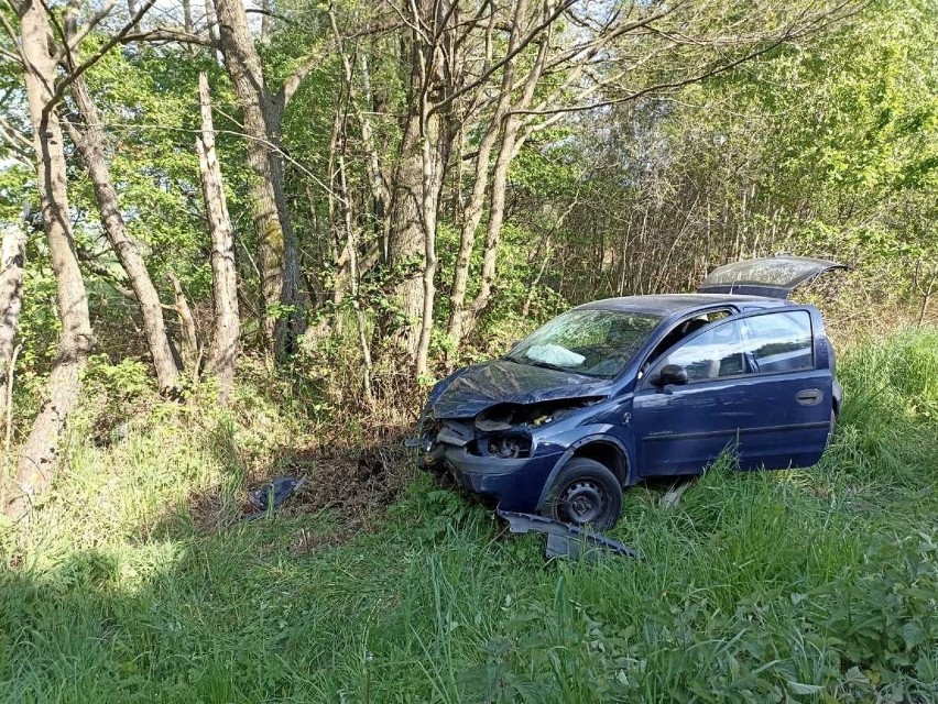 Pijany kierowca uszkodziła znaki drogowe w Czarnym Lesie,...