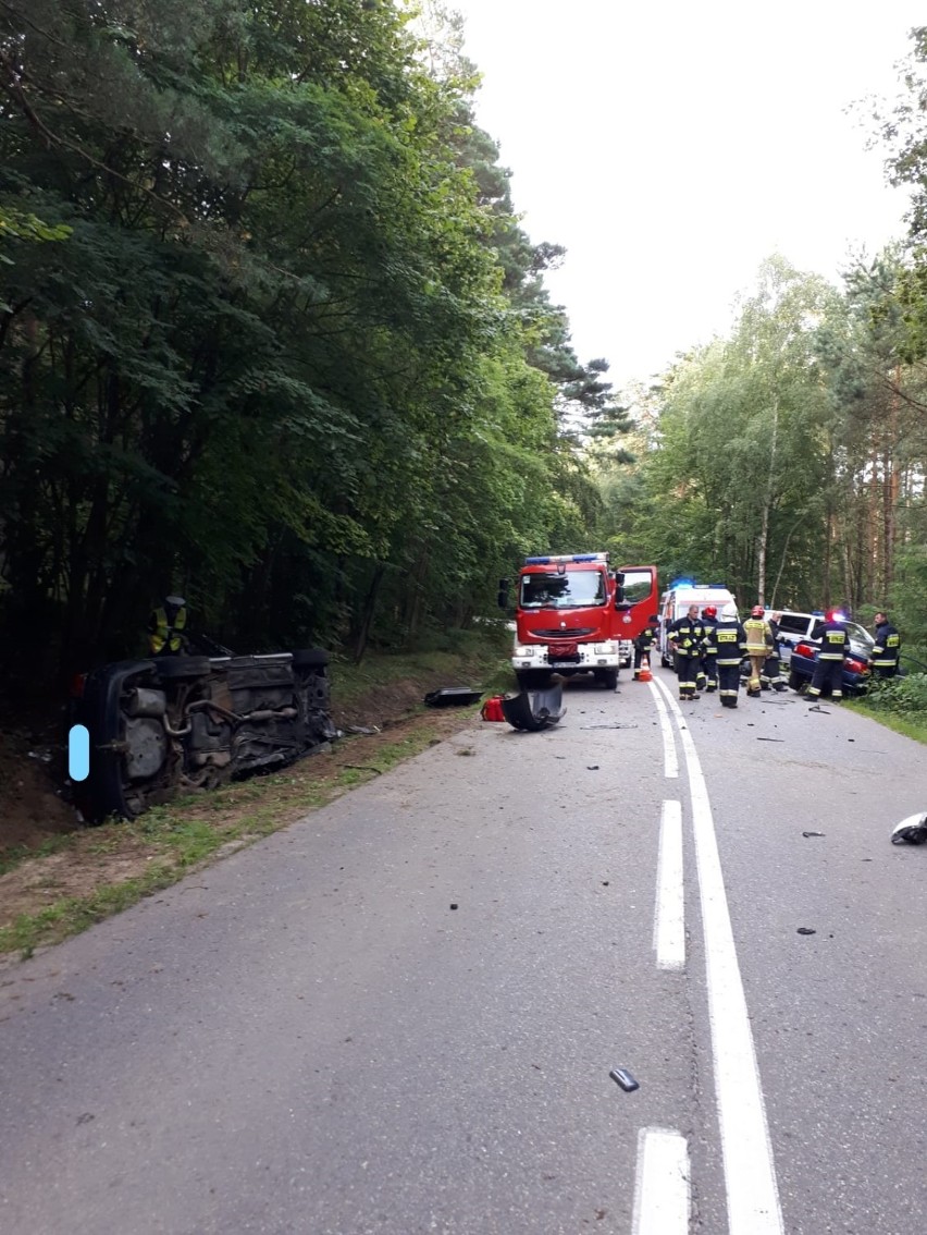 Wypadek na trasie Mieroszyno - Tupadły (19.08.2019)
