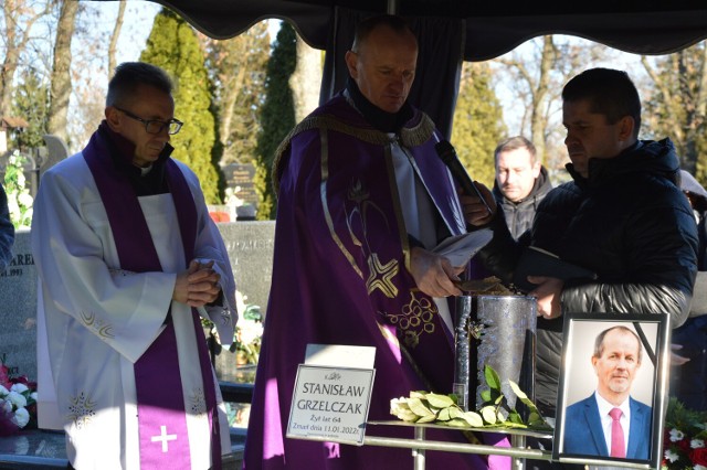 Uroczystości pogrzebowe Stanisława Grzelczaka w Bełchatowie, 15.01.2022