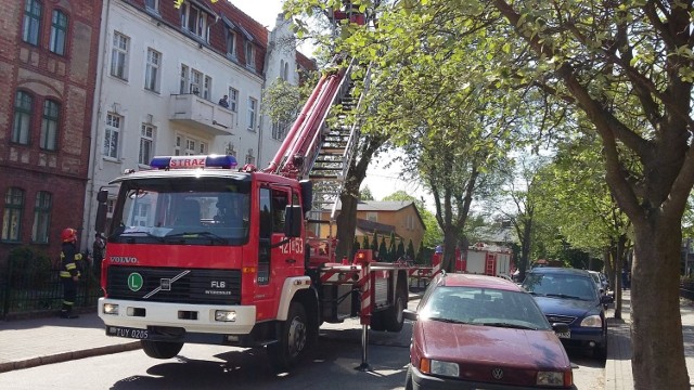 Zwisający konar drzewa nad ulicą Parkową w Chełmnie nie zagraża już spacerowiczom i kierowcom. Został usunięty
