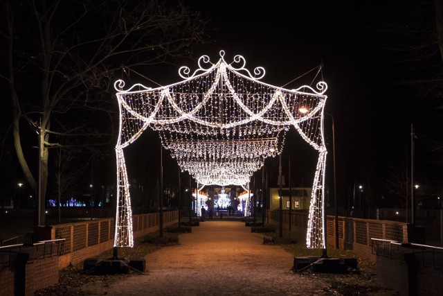 Królewski Ogród Światła nocą. Nasz fotograf wybrał się na wieczorny spacer [ZDJĘCIA]