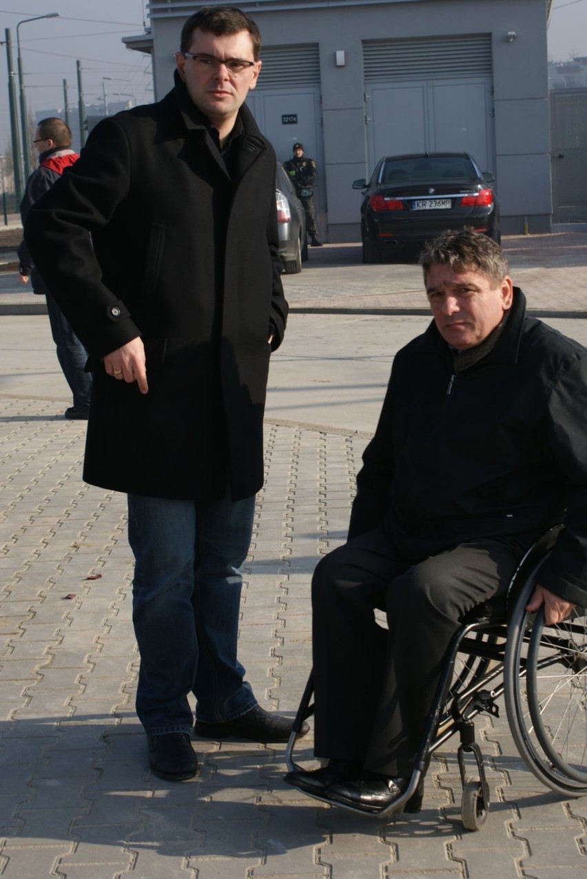 Pan Bogusław Dąsal (na wózku) Pełnomocnik prezydenta Miasta...