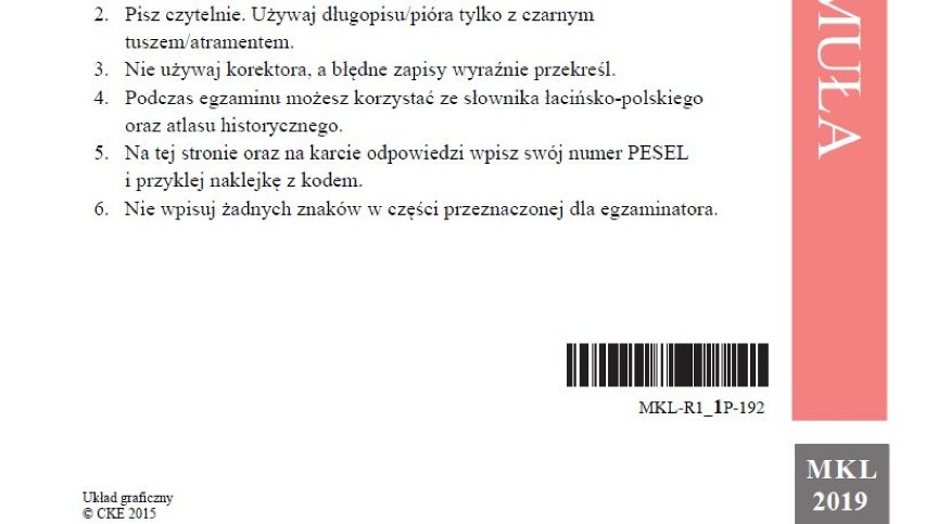 Matura 2019. Język łaciński i kultura antyczna poziom rozszerzony - arkusz CKE. Matura z łaciny i kultury antycznej 7.05.2019 