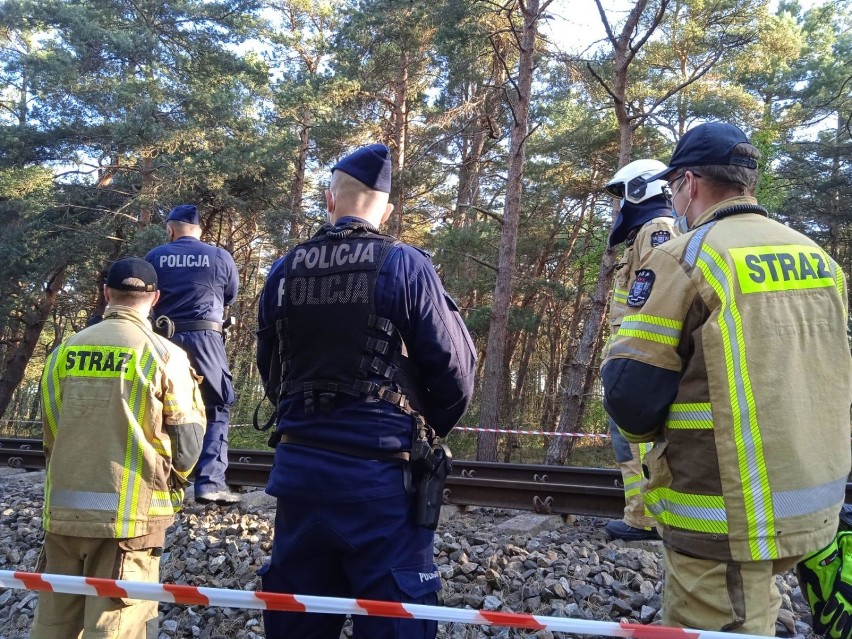 Wypadek kolejowy za Władysławowem. Pociąg śmiertelnie potracił mężczyznę; policja z Pucka prosi o pomoc w jego identyfikacji | ZDJĘCIA