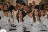 Pierwsza Komunia Święta ponad 60 dzieci w Bazylice Mniejszej w Sieradzu ZDJĘCIA