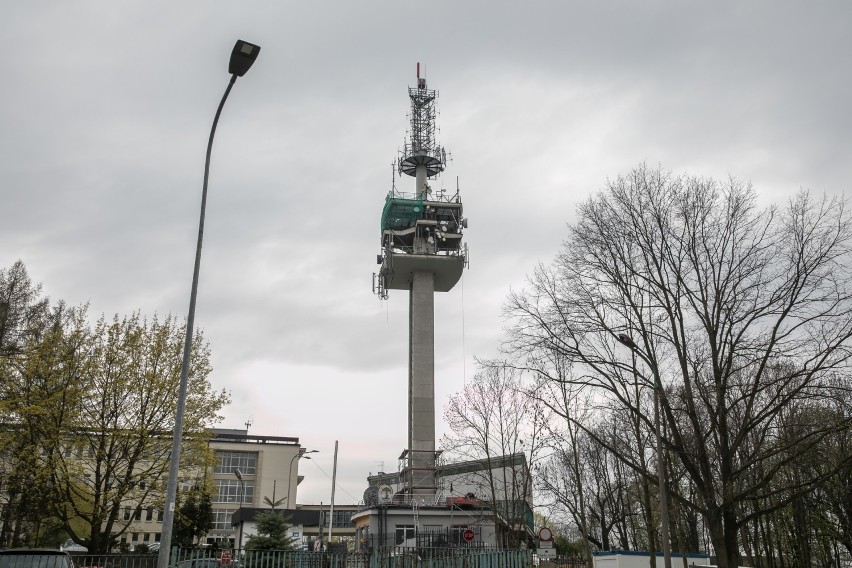Kraków. Wieża telewizyjna na Krzemionkach stanie się punktem świetlnym [ZDJĘCIA]