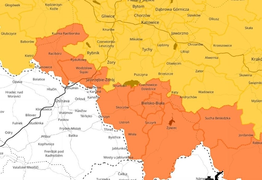 Burze znów przejdą nad woj. śląskim. Instytut Meteorologii i...