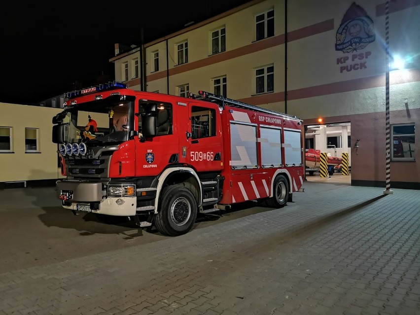 Akcja gaszenia pożaru w Błądzikowie (25.10.2019)