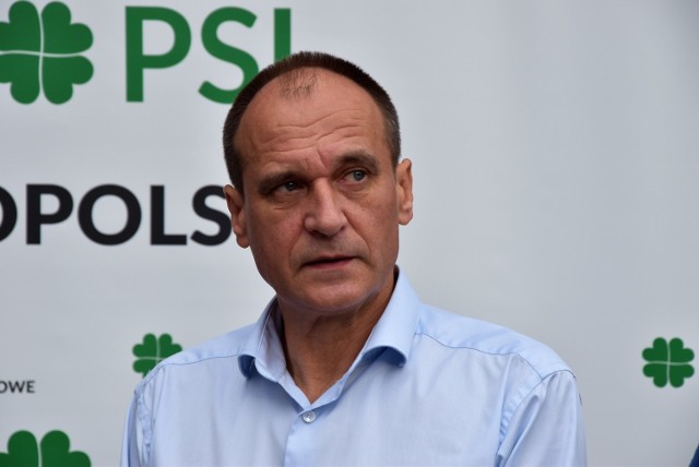 Paweł Kukiz, nr 1 listy PSL do Sejmu w woj. opolskim na konferencji w Opolu