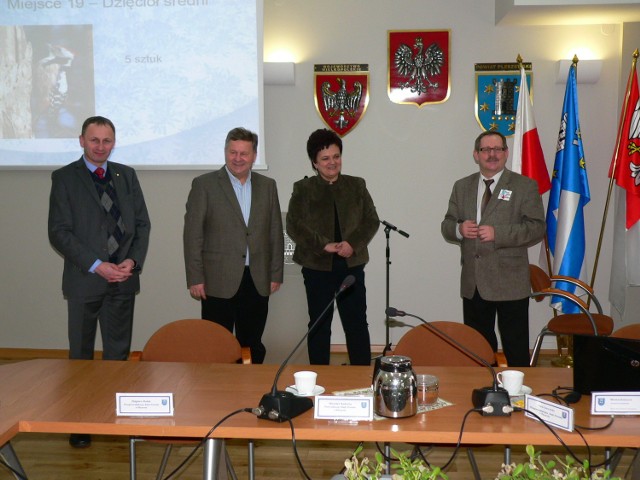 Delegacja Powiatu Szamotulskiego w starostwie