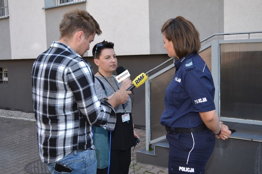 Rzecznik prasowa policji Aleksandra Pieprzycka w rozmowie z...