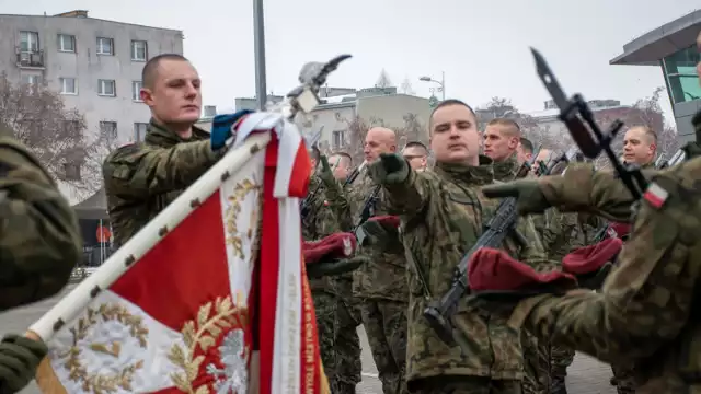 Przysięga wojskowa w Opocznie