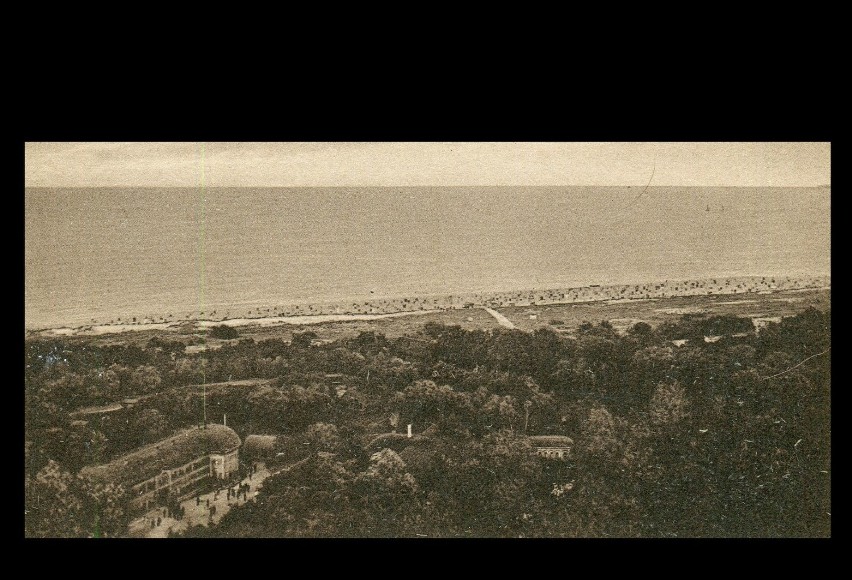 Fort i plaża w 1928 roku. Chyba lato - na najpiękniejszej...