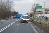 Wypadek na ulicy Częstochowskiej w Wieluniu. Ranna jedna osoba, są utrudnienia w ruchu 