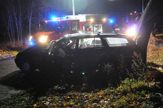 Wypadek na trasie Gaj - Błociszewo - 10 listopad 2015
