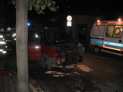 Wypadek w Pyzdrach. Zderzyły się trzy samochody