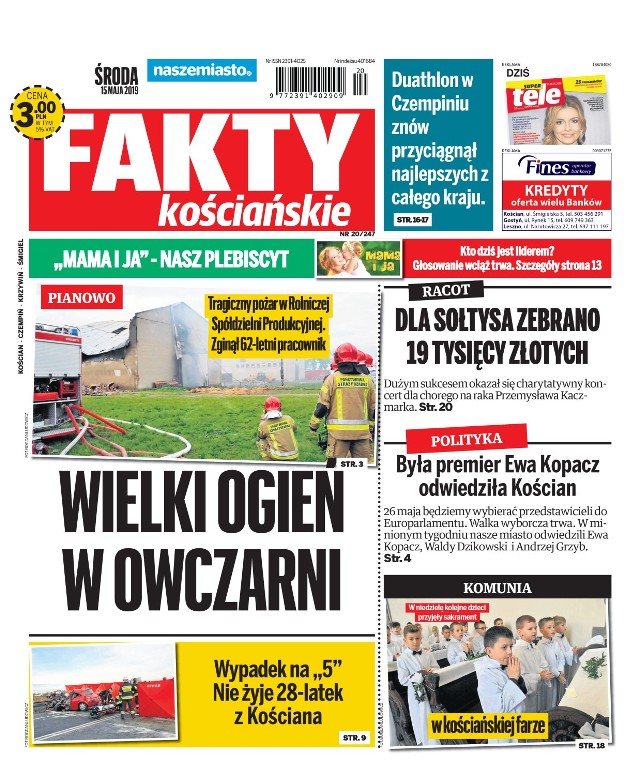 Zapraszamy do lektury nowych "Faktów Kościańskich"