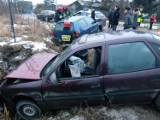 Wypadek w Ptaszkowicach [zdjęcia]