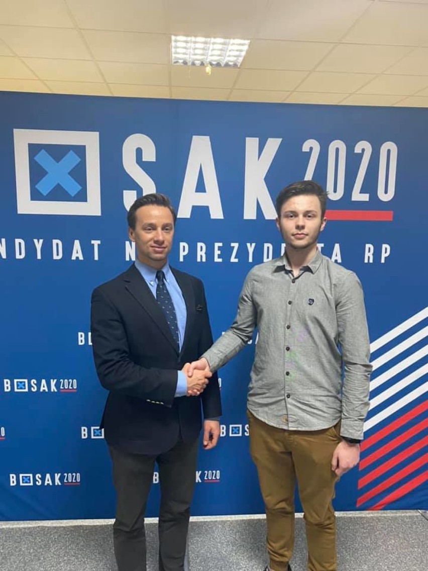 Wybory 2020. Krzysztof Bosak spotkał się z mieszkańcami Skierniewic [ZDJĘCIA]
