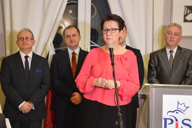 Poseł Anna Milczanowska podczas inauguracji komitetów gminnych PiS w Zelowie