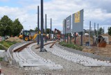 Częstochowa: Budowa linii tramwajowej na Tysiącleciu. Na pętli przy Promenadzie Czesława Niemena położono już pierwsze tory