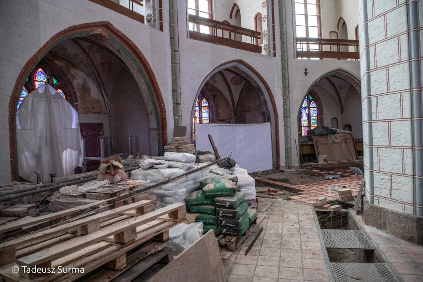 Remont stulecia kolegiaty mariackiej w Stargardzie. Termin zakończenia prac to koniec kwietnia