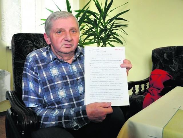 Jan Lichański, emeryt z Przecieszyna, po 12 latach może stać się właścicielem domu