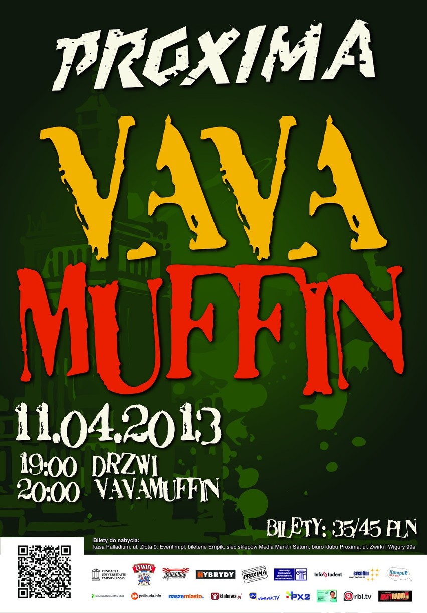 Vavamuffin Koncert Proxima 11 kwietnia