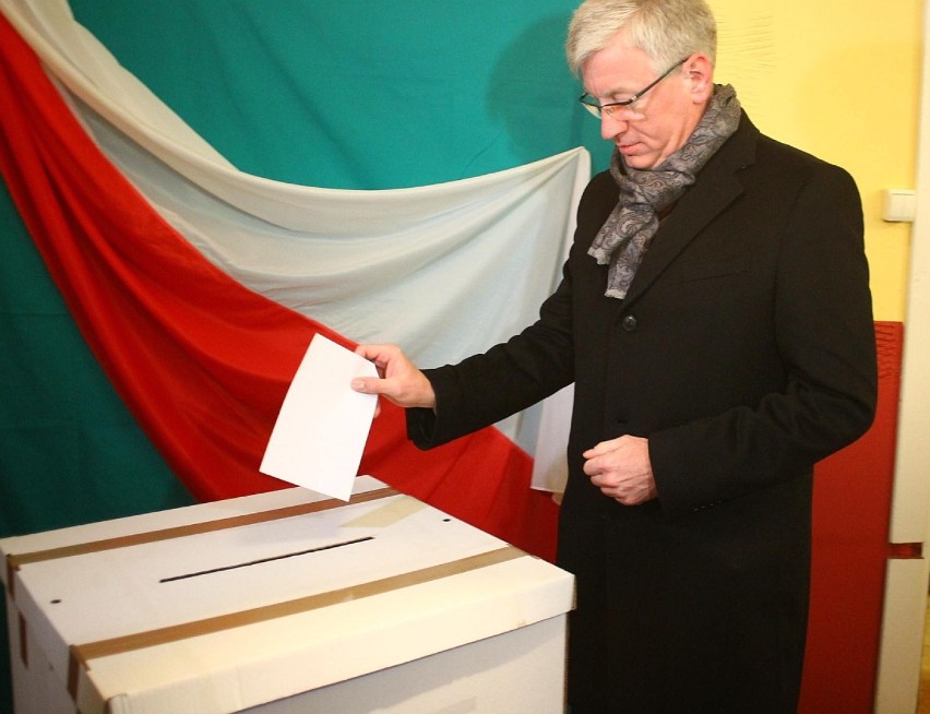 Wybory 2014 - Jacek Jaśkowiak zagłosował na Ławicy