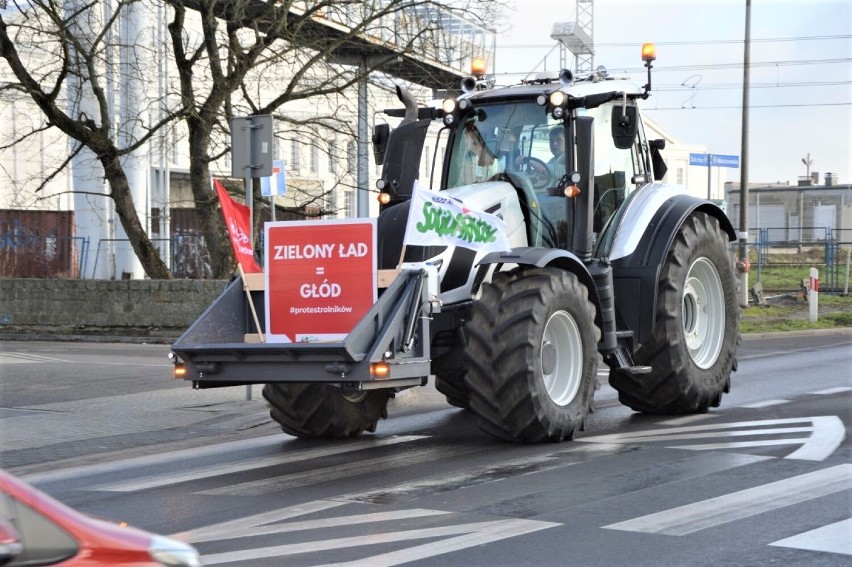 Zielony Ład = Głód. Rolnicy protestowali w Goleniowie