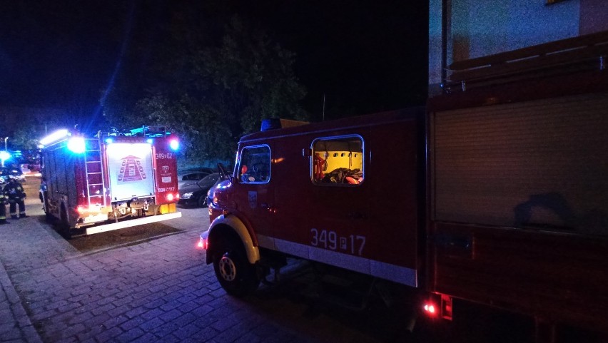 Pożar przy ulicy Ułańskiej w Kaliszu